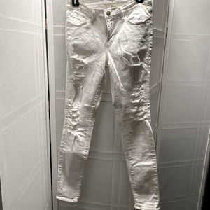 Frame - high waisted white jeans